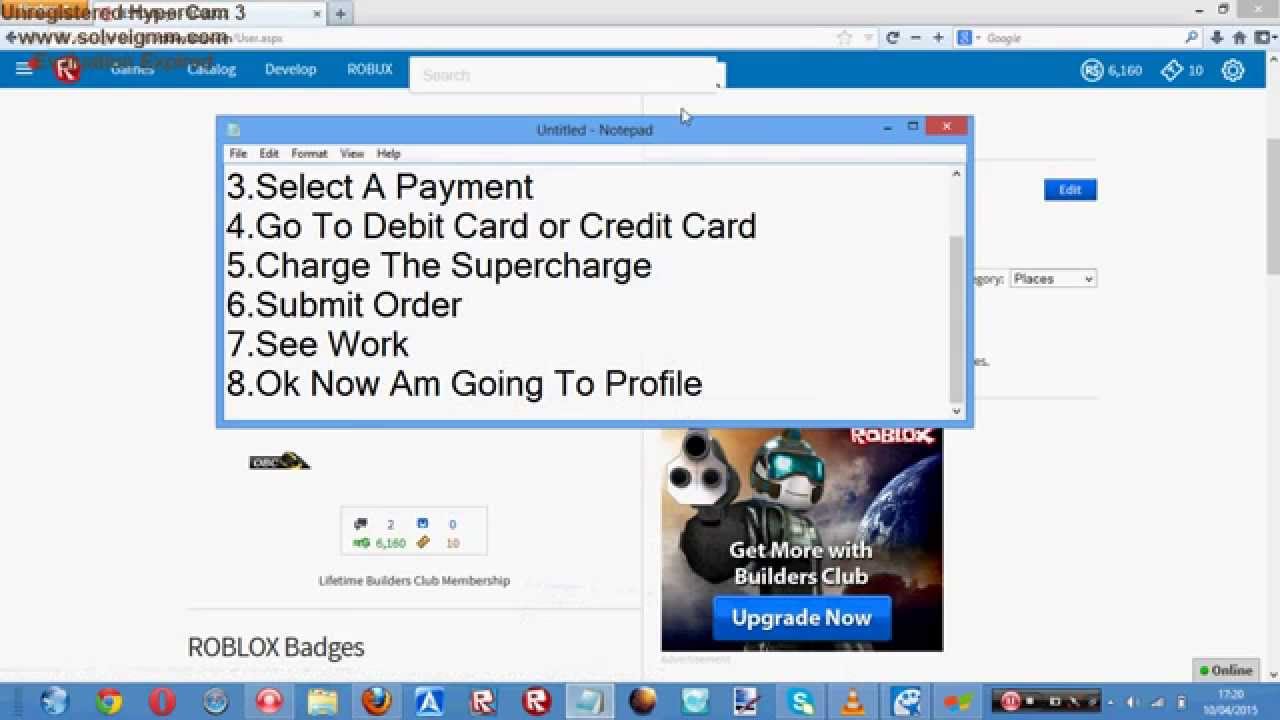 How To Get Free Roblox Credit Card